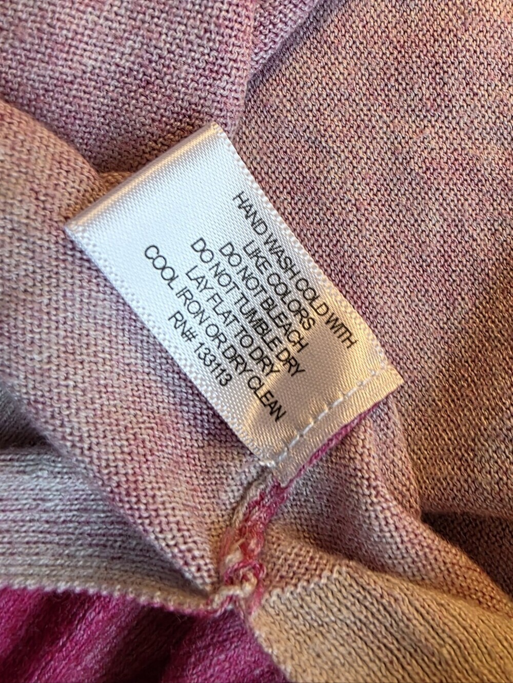 Lisa Todd Hot Pink Purple Tie-Dye Long Sleeve 100% Cotton Top Size Small - Picture 10 of 11